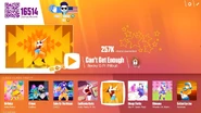 Can’t Get Enough on the Just Dance Now menu (2017 update, computer)