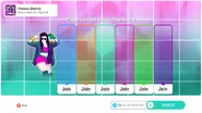 Just Dance 2020 coach selection screen (camera)
