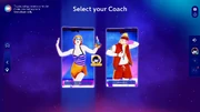Just Dance 2025 Edition coach selection screen