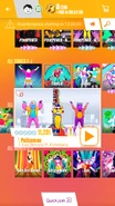 Policeman on the Just Dance Now menu (2017 update, phone)