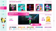 Rockafeller Skank on the Just Dance 2020 menu