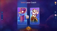 Just Dance 2024 Edition coach selection screen