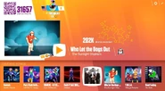 Dogsout jdnow menu new.jpg (456 KB) Who Let the Dogs Out? on the Just Dance Now menu (2017 update, computer)