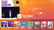 God Is A Woman no menu do Just Dance Now (antigo, computador)