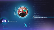 Hungarian Dance No. 5 on the Just Dance 3 menu (Xbox 360)