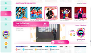 Turn Up the Love (Fanmade Version) on the Just Dance 2020 menu