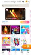Baby Girl on the Just Dance Now menu (2020 update, phone)