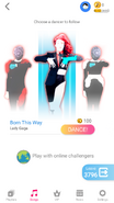 Just Dance Now coach selection screen (2020 update, phone)