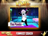 Panda’s award for "Funniest Coach"
