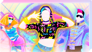 Vizier on the updated icon for the Just Dance Now playlist "Easy Peasy Party" (along with Rhythm of the Night and Can't Feel My Face)