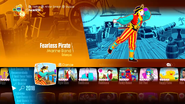 Fearless Pirate on the Just Dance 2018 menu (8th-gen)