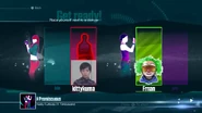Just Dance 2017 coach selection screen (camera)