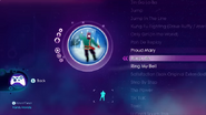 Rasputin on the Just Dance: Greatest Hits menu (Xbox 360)