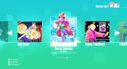 Bassa Sababa on the Just Dance 2020 menu (Wii)