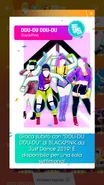 Notificação do Just Dance Now