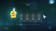 Just Dance 2015 coach selection screen