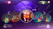 Pata Pata on the Just Dance 3 menu (Wii/PS3)