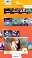 The Way on the Just Dance Now menu (2017 update, phone)