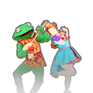 Beta outfit for P1 (appearing while Just Dance 2015 downloads a DLC)