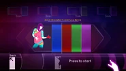 Just Dance 4 coach selection screen (Xbox 360)