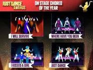The routine’s Just Dance Awards nomination for "On Stage Choreo of the Year" (along with I Will Survive, I Kissed a Girl, and Just Dance)