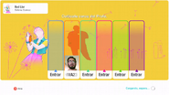 Just Dance 2020 coach selection screen (camera)