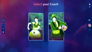 Just Dance 2024 Edition coach selection screen (outdated)