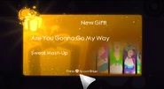 Sweat Mash-Up's unlock notification