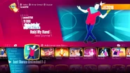 Hold My Hand on the Just Dance 2018 menu
