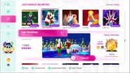 Last Christmas on the Just Dance 2020 menu