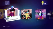 Miss Understood on the Just Dance 2014 menu