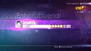 Just Dance 2016 scoring screen