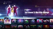 Gimme! Gimme! Gimme! (A Man After Midnight) (On-Stage Mode) on the Just Dance 2016 menu