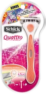 Unused box art on a Schick women’s razor