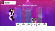 Just Dance 2020 coach selection screen (camera)