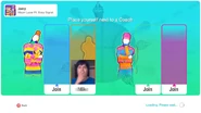Just Dance 2020 coach selection screen (camera)