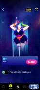 Just Dance Now coach selection screen (2024 update, phone)