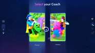 Just Dance 2023 Edition coach selection screen