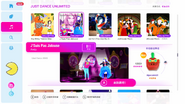 J’suis pas jalouse on the Just Dance 2019 menu