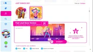 Flash (Just Dance Version) on the Just Dance 2021 menu (France)