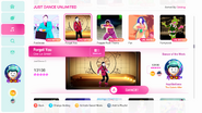 Forget You on the Just Dance 2020 menu