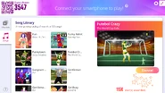 Futebol Crazy on the Just Dance Now menu (2020 update, computer)