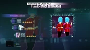 Just Dance 2015 routine selection screen
