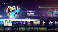 Mi Gente on the Just Dance Unlimited menu (2016)