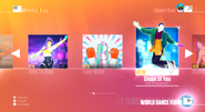 Shape of You on the Just Dance 2018 menu (7th-gen)