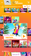 Jungle Dances on the Just Dance Now menu (2017, phone)