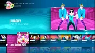 DADDY on the Just Dance 2017 menu (8th-gen)