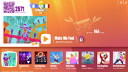 Make Me Feel on the Just Dance Now menu (2017 update, computer)