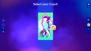 Just Dance 2025 Edition coach selection screen
