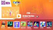 All About That Bass on the Just Dance Now menu (2017 update, computer)